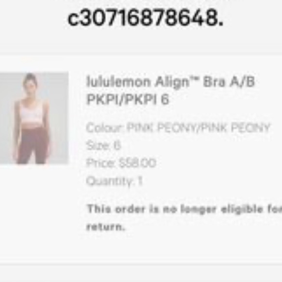 lululemon athletica Other - Brand new lulu align bra size 6